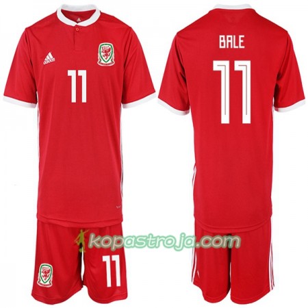 Billiga Fotbollströjor Wales Bale 11 Barn Hemma tröja 2018/19 Kortärmad